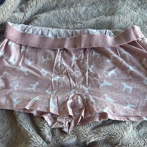 NWT LARGE VS Pink Dog Print Boxer Shorts